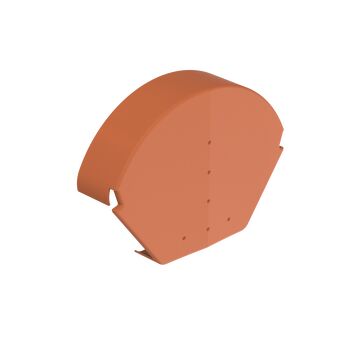 Hambleside Danelaw HDIPTDVHR Half Round Cap for Interlocking Plain Tile Dry Verge (Pack of 10)