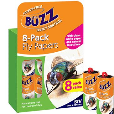 The Buzz Fly Killer Papers 8 Pack