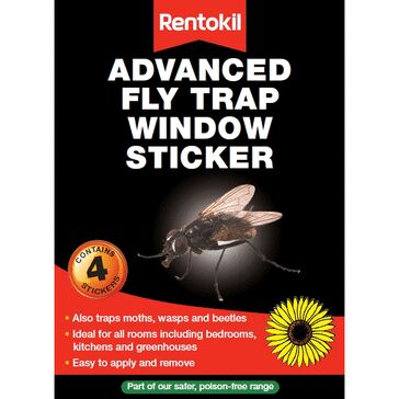 Rentokil Advanced Fly Trap Window Sticker - 4 pack