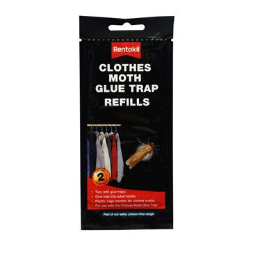 Rentokil Clothes Moth Glue Trap Refills Twin Pack