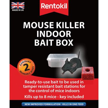 Rentokil Mouse Killer Indoor Bait Box - Twin Pack