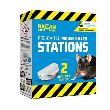 RACAN Rapid Paste Pre-Baited Mouse Killer Station