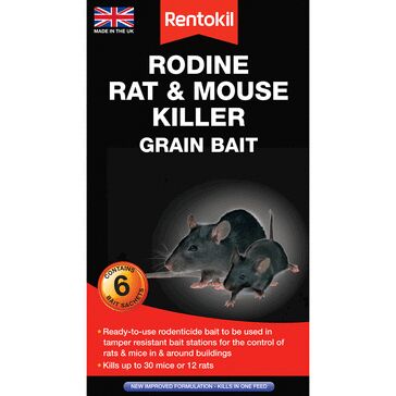 Rentokil Rodine Rat and Mouse Killer Grain Bait Sachets (6 pk)