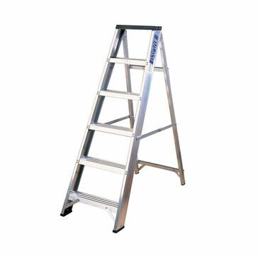 Lyte EN131-2 Professional Swingback Step Ladder With Tool Tray