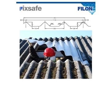 Filon Fixsafe Cape Fort - Tubular Purlin Kit (To Suit Maximum 50mm Diameter Tube) CEDR24E SAB CLASS 3 - 1083mm x 3050mm
