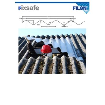 Filon Fixsafe Doublesix - Tubular Purlin Kit (To Suit Maximum 50mm Diameter Tube) CEDR24E SAB CLASS 3 - 1041mm x 3050mm