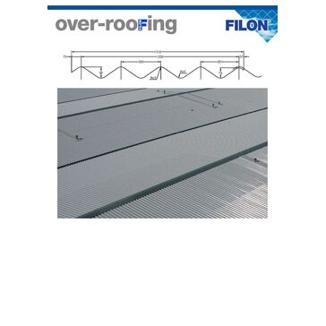 Filon Over-Roofing DOUBLE SIX METRIC PROFILE  - Profix 60 Spacer OPDR24E SAB CLASS 3 - 1310mm wide
