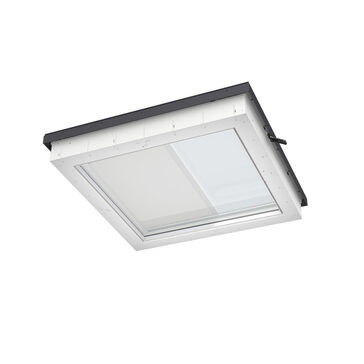 VELUX DSU 090090 4550WL White Line Solar Flat Roof Blackout Blind (90cm x 90cm)