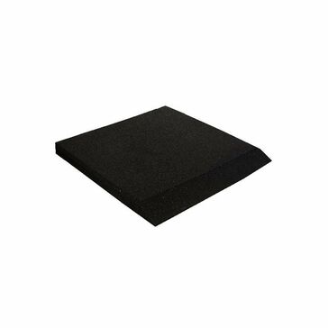 Castleflex Ramp Edge Tile - Carbon Black (500mm x 500mm x 30mm)