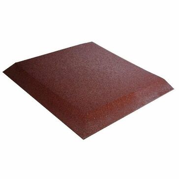 Castleflex Corner Ramp Tile - Rustic Red (500mm x 500mm x 30mm)