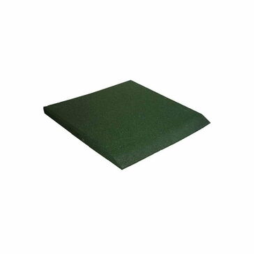 Castleflex Ramp Edge Tile - Forest Green (500mm x 500mm x 30mm)