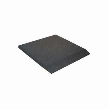Castleflex Ramp Edge Tile - Charcoal Grey (500mm x 500mm x 30mm)