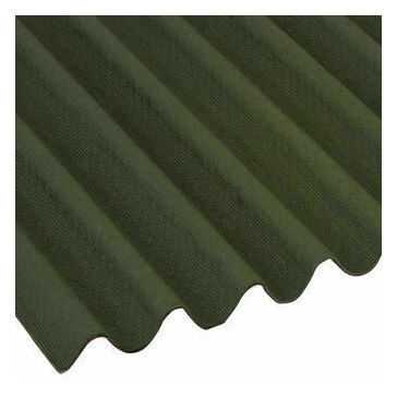 Bitumen Corrugated Roof Sheet - Green (950 x 2000 x 2.6mm)