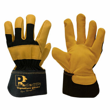 Predator Signature Hide Rigger Heavy Duty Work Gloves - Gold Size 10