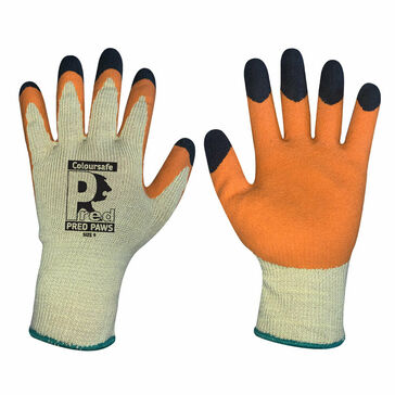 Coloursafe Pred PAWS Gloves (Orange Latex Tips)