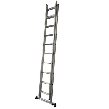 Aluminium Dmax Double Extension Ladder with Stabiliser Bar - 2 x 8