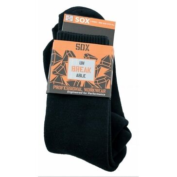 Unbreakable Sox Black Unbreakable Socks Pack Of 3