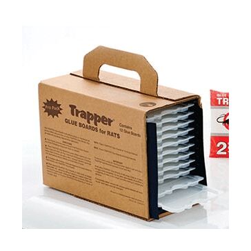 Trapper Glue Boards For Rats - Pro Pack - By Bell Laboratories (Pack of 12)