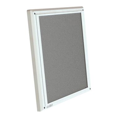 Preventavent Stainless Steel with Plastic Frame Large White
