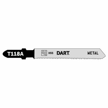 DART MetalCutting Jigsaw Blade  T118A - Pk 5