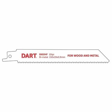 DART S922HF Metal Cutting Reciprocating Blade BiM 150x19x0.9mm Pk 5