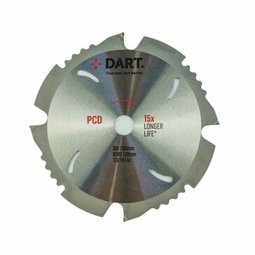 DART PCD Fibre Cement Saw Blade 165Dmm x 20Bmm x 4Z Teeth