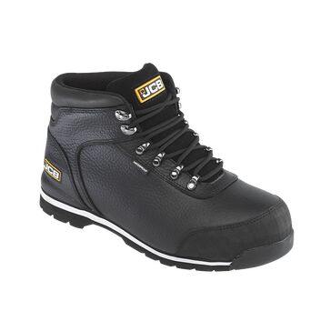 JCB 3CX Black Waterproof Hiker Safety Boots S3 WR SRA