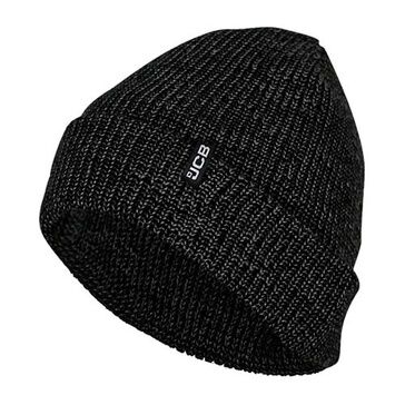 JCB Black/Grey Marl Work Beanie Hat