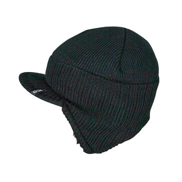 JCB Black Peaked Knitted Hat