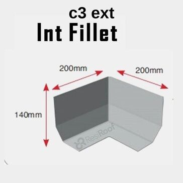 Fibreglass GRP C3 Internal Fillet Corner Trim