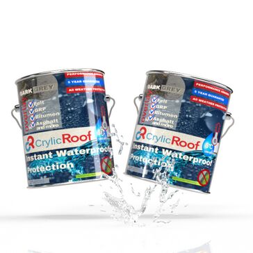 CrylicRoof Instant Waterproof Protection Repair Liquid Sealant - Grey