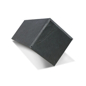 Mayan Natural Slate All-in-One RealRidge Graphite 90º Block End (500mm x 285mm x 295mm)