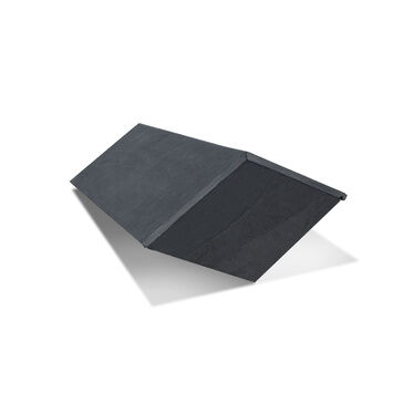 Mayan Natural Slate All-in-One RealRidge Graphite 120º Block End (500mm x 205mm x 350mm)