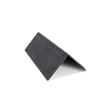 Mayan RealRidge 90º Natural Slate Overlap Ridge Tile - Slate Grey (500mm x 135mm x 260mm)