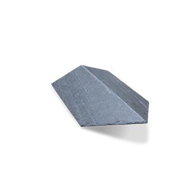 Mayan RealRidge 135º Natural Slate Overlap Hip End / Starter Hip Tile - Slate Grey (500mm x 76mm x 340mm)