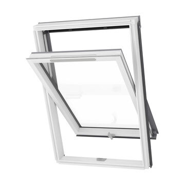 PureLITE Solid Vented White Painted Centre Pivot Roof Window B900