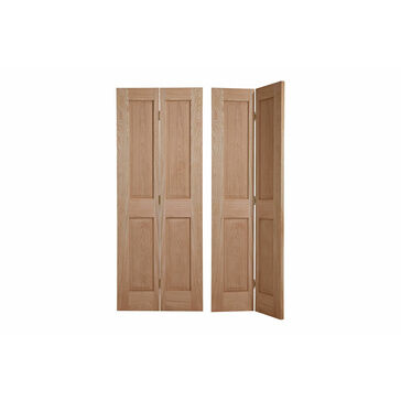 Victorian 4 Panel Oak BiFold Door (1981x762x35mm)