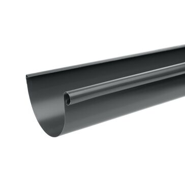 Infinity Steel Half Round Gutter Assemblies (Inclusive of Union Connectors) - 3m - Anthracite