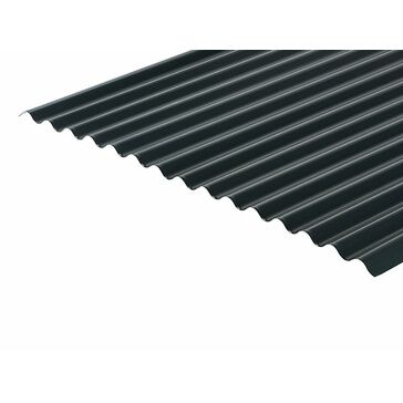 Cladco Corrugated 13/3 Profile PVC Plastisol Coated 0.7mm Metal Roof Sheet - Slate Blue