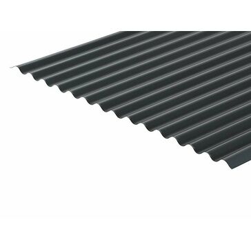 Cladco 13/3 Corrugated Profile 0.7mm Metal Roof Sheet - Anthracite (PVC Plastisol Coated)