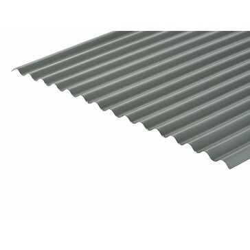 Cladco Corrugated 13/3 Profile PVC Plastisol Coated 0.7mm Metal Roof Sheet - Merlin Grey