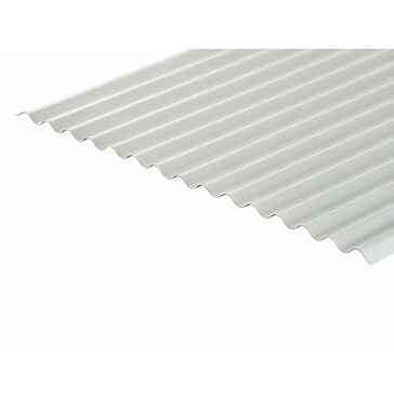 Cladco Corrugated 13/3 Profile PVC Plastisol Coated 0.7mm Metal Roof Sheet - White