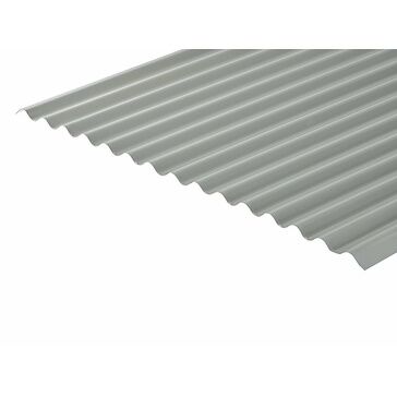 Cladco 13/3 Corrugated Profile 0.7mm Metal Roof Sheet - Light Grey (Polyester Paint Coated)