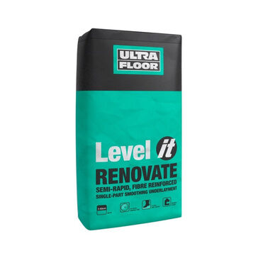 Ultra Floor Level IT Renovate Reinforced Self Levelling Compound Semi Rapid Grey - 20kg