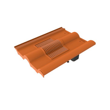 Timloc Double Roman Tile Vent 328mm x 137mm x 422mm