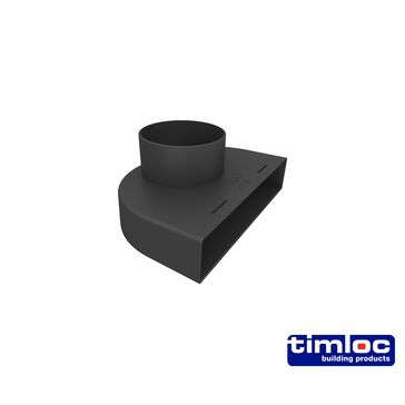 Timloc Inline Slate Vent Adapter  243mm x 165mm x 50mm (Box of 10)