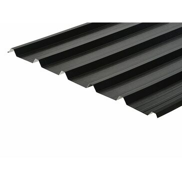 Cladco 32/1000 Box Profile PVC Plastisol Coated 0.7mm Metal Roof Sheet - Black