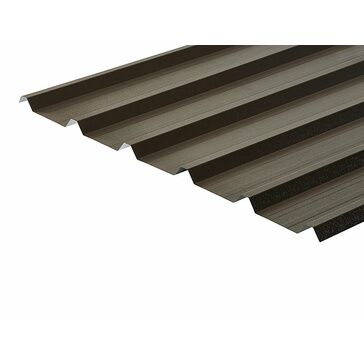 Cladco 32/1000 Box Profile 0.7mm Metal Roof Sheet - Van Dyke Brown (PVC Plastisol Coated)