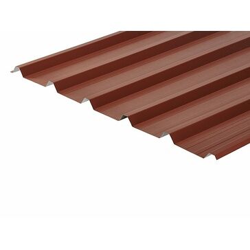 Cladco 32/1000 Box Profile 0.7mm Metal Roof Sheet - Chestnut (PVC Plastisol Coated)
