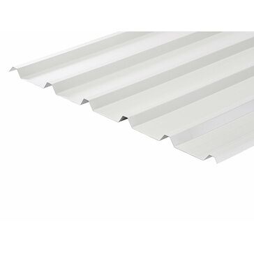Cladco 32/1000 Box Profile 0.5mm Metal Roof Sheet - White (Polyester Paint Coated)
